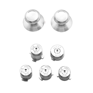Per Controller Xbox 360 Kit Mod in metallo in alluminio levette levette Joystick proiettile analogico pulsanti guida ABXY sostituisci - Product Image 5