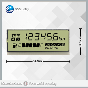 SJXD-MRC07 7-Segment-Anzeige Kosten günstiges Großhandels-Blendschutz-HTN-Monochrom-LCD-Instrumenten bildschirm modul - Product Image 4