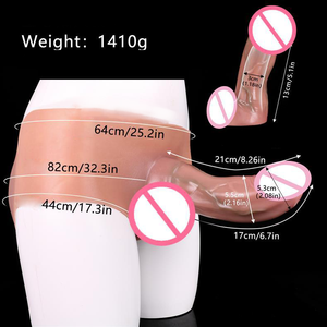 Hohle Phallus Silikon Lederhose für Männer mit Penis verdickung Realistische weiche wasserdichte Sexspielzeug Männliche Dildo unterwäsche - Product Image 6