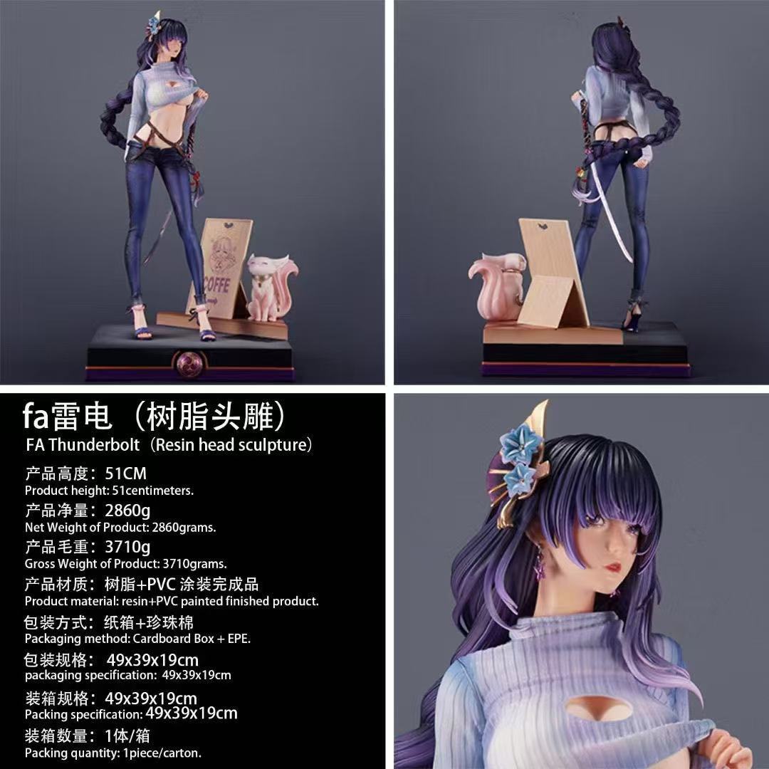 FA Raiden Shogun --- (scultura a testa in resina)