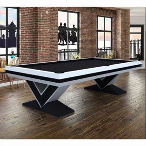Mesa de billar de estilo lujoso moderno, 15 años de producción de diseño de fábrica, patas de madera maciza, cojines de pizarra populares para deportes de piscina - Product Image 1