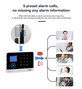 Sistema de alarma de seguridad para el hogar TFT 4,3 WIFI GSM alarma intercomunicador Control remoto marcado automático 433MHz detectores IOS Android Tuya APP Control - Product Image 3