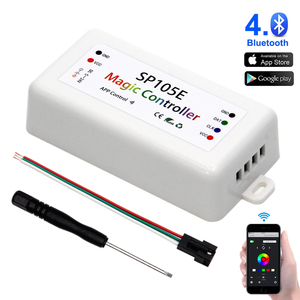 DC5V-24V SP105E WS2811 WS2812B светодиодный контроллер для SK6812 RGB/RGBW APA102 WS2801 пикселей светодиодные ленты - Product Image 2