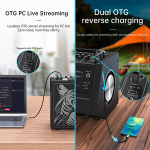Classic High Quality Portable <strong>Bluetooth</strong> Professional Sound System Stage Guitar <strong>Audio</strong> Speaker with Smart LCD Screen - Product Image 4