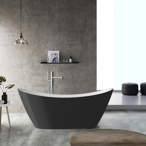 Süper kalite Modern tasarım ücretsiz ayakta akrilik banyo küveti iliklerine süzgeç ve musluk içerir