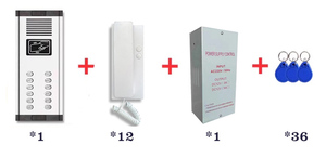 Telefon-Interkom-System für mehrere Wohnungen Audio-Intercom-System für 12 Wohnungen Tür-Intercom Video - Product Image 6