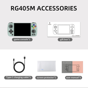 เครื่องเล่นเกม RG405M PSP แบบพกพาพร้อมจอยสติ๊ก4 "IPS ทัชสกรีนในตัว WiFi Hall