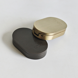 支持小批量定制金属空化妆容器带镜子化妆盒荧光笔腮红盒 - Product Image 1