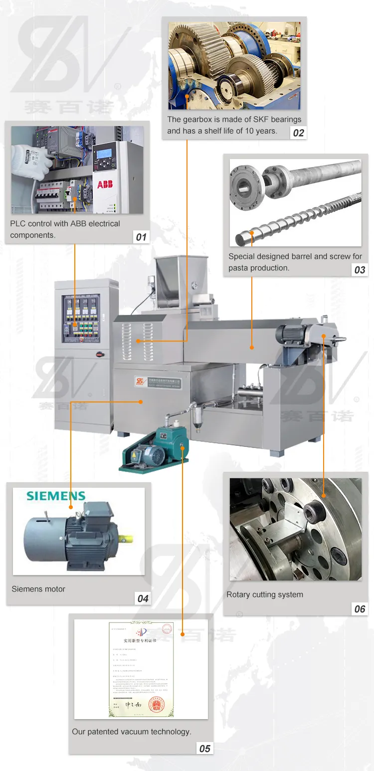 Automatique macaroni ligne de production de fabrication de pâtes alimentaires machine