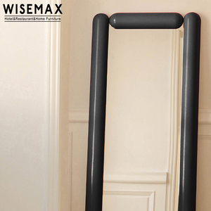 WISEMAX家具北欧家居装饰长棍侧大全长镜子卧室矩形白色地板镜子