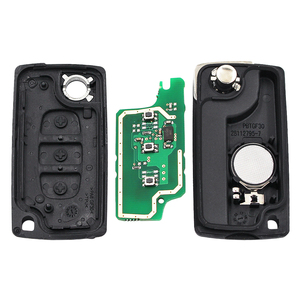 3 düğme çevirme katlanır uzaktan araba anahtarı 433MHz ID46 çip C2 C3 C4 Picasso C4 C5 C6 C8 SAXO HU83 kesilmemiş bıçak ile oluk - Product Image 6