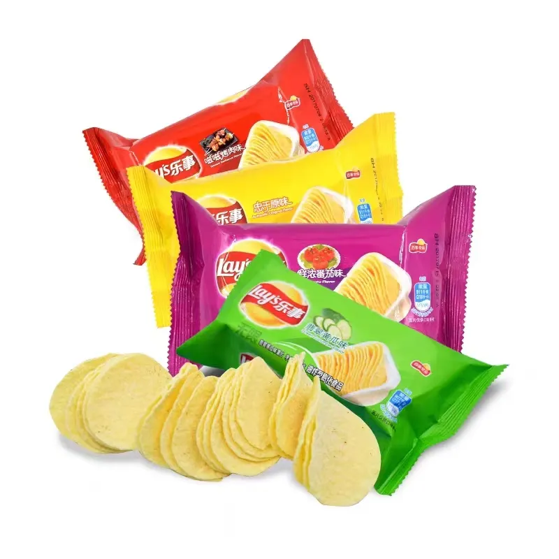 Comida enlatada Snacks inflados pone papas fritas 40g