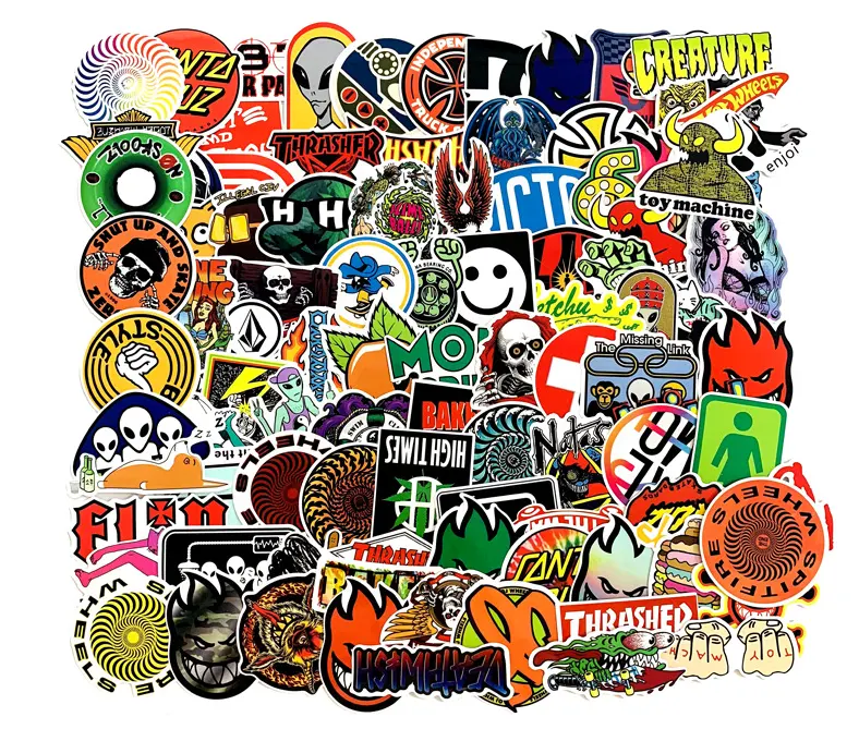 Autocollants de Skateboard, 100 pièces, Stickers de mode Graffiti pour bagages, autocollants imperméables