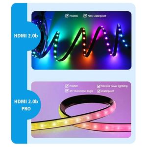 For 2.0b 4K HDR TV <strong>LED</strong> Strip Light Kit 5m Length Ambient Backlight <strong>Dream</strong> Screen with Smart Sync App Control and TV BOX - Product Image 5