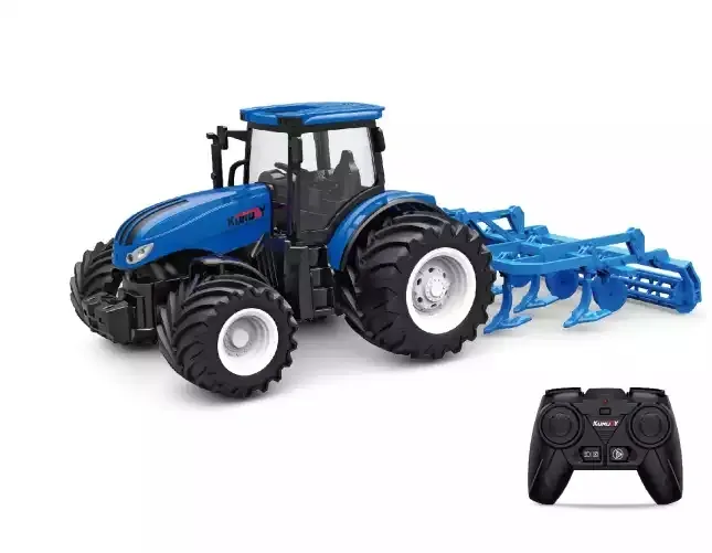 2.4G Remote Control Car Toy Children Learning Gift 4WD Radio Control Farm Tractor Agricultural Truck Toy For Boy Gift Rc Trucks