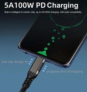 USB 3.2 PD 100W 4k10-20gbps veri transferi 4K60Hz ekran USB C USB C erkek tam fonksiyonlu Video kablosu 16pin e-marker - Product Image 4