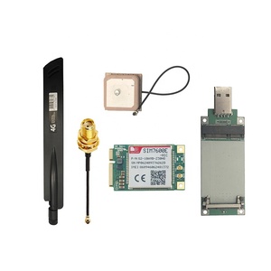 SIMCOM 2,0 MINIPCIE CAT4 LTE UMTS GSM GNSS módulo 4G módulo compatible con GPS con antena 4G PCIE a USB adaptador
