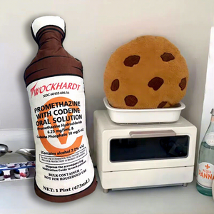 3D mới lạ ném thực phẩm gối sang trọng vui nhồi bông PP bông thân thiện với môi tùy chỉnh gối đệm cho tân gia Đảng - Product Image 1