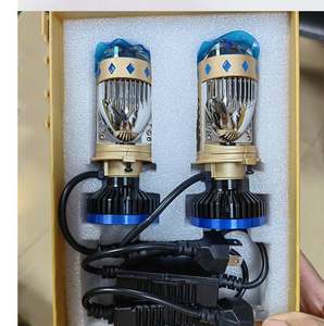 新设计T8双激光投影仪镜头140W H4迷你光学镜头汽车灯系统发光二极管前照灯 - Product Image 6