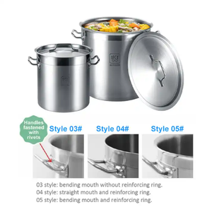 21L sâu Chứng Khoán thực phẩm nóng lên canh nồi đặt nhà bếp thép không gỉ nấu ăn chậu với nắp kim loại - Product Image 5