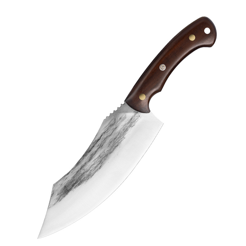 Blue Forged crooked knife