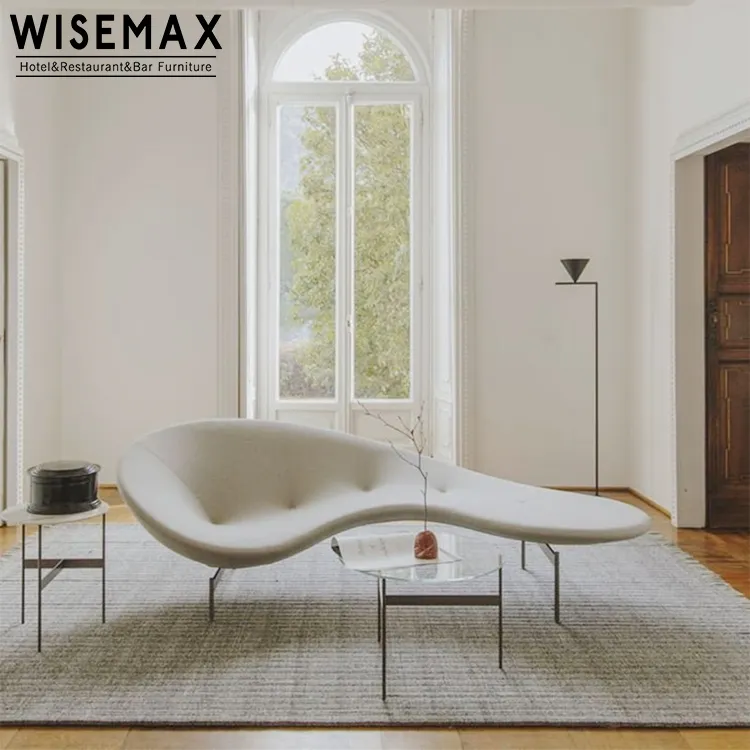 WISEMAX mobilya Modern tasarımcı oturma odası mobilya şık özlü fasulye şekilli kanepe otel lobisinde şezlong boş sandalye