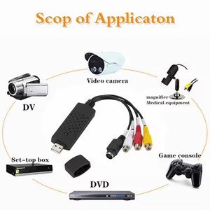 <strong>USB</strong> 2.0 <strong>to</strong> <strong>RCA</strong> Adapter Converter Cable Audio Video Capture Card for TV for DVD VHS Devices Compatible with Win7/8/XP - Product Image 5
