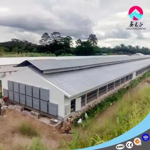 Smart avicoltura capannone kit di costruzione struttura in acciaio sistema di alimentazione/irrigazione/climatizzazione per la saldatura di luce delle uova