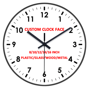 Biểu Tượng Tùy Chỉnh Bền 8/10/12 /14/16 Inch Trang Trí Đồng Hồ Treo Tường Cho Phòng Khách Câm Mà Không Có Tiếng Ồn Đồng Hồ Sáng Tạo Đồng Hồ Thạch Anh - Product Image 1