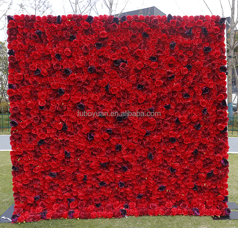 5# Red Flower Wall