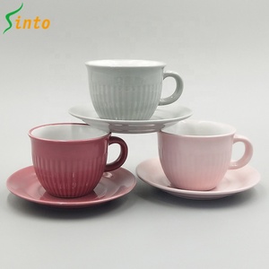8OZカスタムロゴセラミックカップグレーズプレーンエスプレッソパーソナライズされたタッチ - Product Image 3