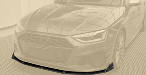 Yaochi Nouvelle <span class=keywords><strong>Audi</strong></span> S4 B9.5 Lèvre avant et pare-chocs en fibre de carbone avec découpes pour l'échappement - Fixation par boulons - Ajustement universel - Product Image 5