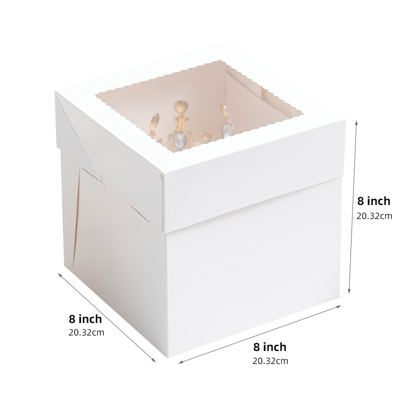 Blanco; 8*8*8 pulgadas; 400 gramos de cartón blanco