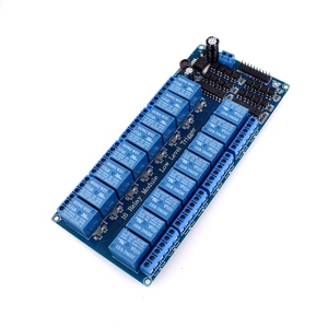 16 kanal röle kalkanı modülü DC 5V 12V Optocoupler ile LM2576 mikrodenetleyici arayüzü güç rölesi arduino DIY kiti için