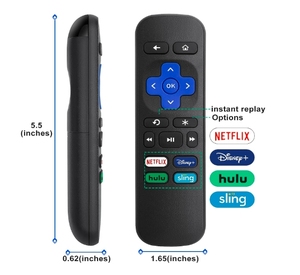 Replacement Remote Control for <strong>Roku</strong> Express/Premiere/ Box/ Player/ for <strong>Roku</strong> 1 2 3 <strong>4</strong> NOT for Any St