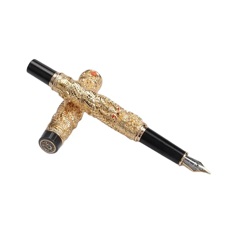 Jinhao caneta fonte, série dragon 9991, presente de luxo