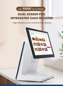 Whole Sale 15.6 Inch Dual Touch Screen <strong>Android</strong> <strong>POS</strong> System Cash Register <strong>POS</strong> All in One - Product Image 6