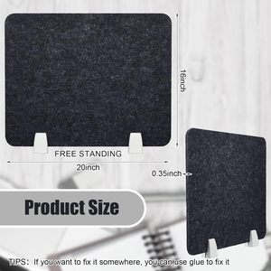 4 pcs hiện đại Acoustic Panels 16x20 inch sự riêng tư bàn Divider âm thanh hấp thụ 29db giảm tiếng ồn văn phòng <span class=keywords><strong>separator</strong></span> trực quan - Product Image 3