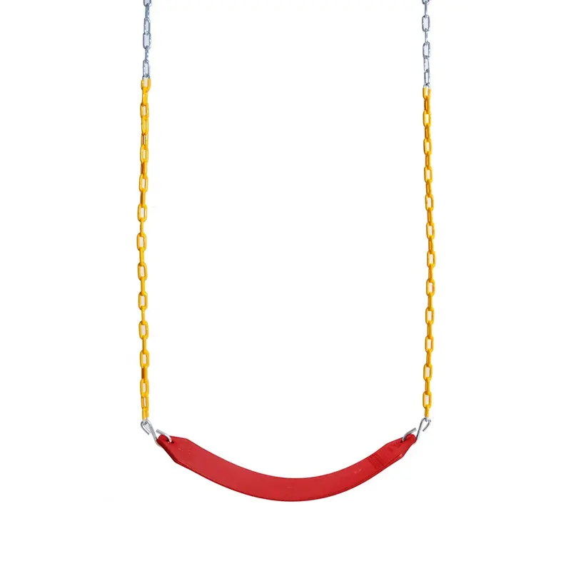 في الهواء الطلق سوينغ شجرة بلاستيكية سوينغ الاطفال مع قابل للتعديل حبل من البولي بروبلين الطفل الأحمر حزام سوينغ