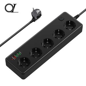 <strong>Multi</strong> <strong>Functional</strong> Gallium Nitride Five Hole Plug <strong>Socket</strong> <strong>with</strong> <strong>USB</strong> Port Extension Cord, Providing OEM/ODM Services - Product Image 1