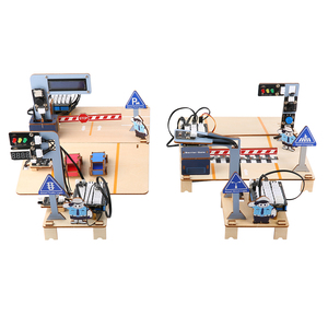 Etkileşimli kök trafik eğitim seti sınıf kullanımı Arduino için DIY yol modeli trafik sinyal projesi programlama robotik için