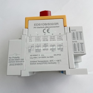 EDS1DB-S Din ray DC Disconnector 2P 1000V 1200V 1500V 32A güneş döner kolu İzolatör izolasyon anahtarı PV güneş sistemi için - Product Image 4