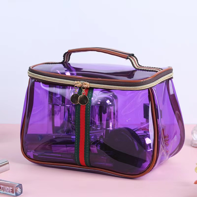 Transparent apple bag-purple