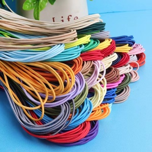 Eco-Friendly Custom 1mm 2mm 3mm Polyester Elastic Bundgee <strong>Cord</strong> Colored Round Elastic Draw <strong>Cords</strong> Rope - Product Image 6
