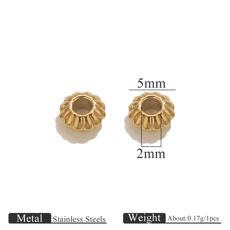 Cuentas de oro - 5mm