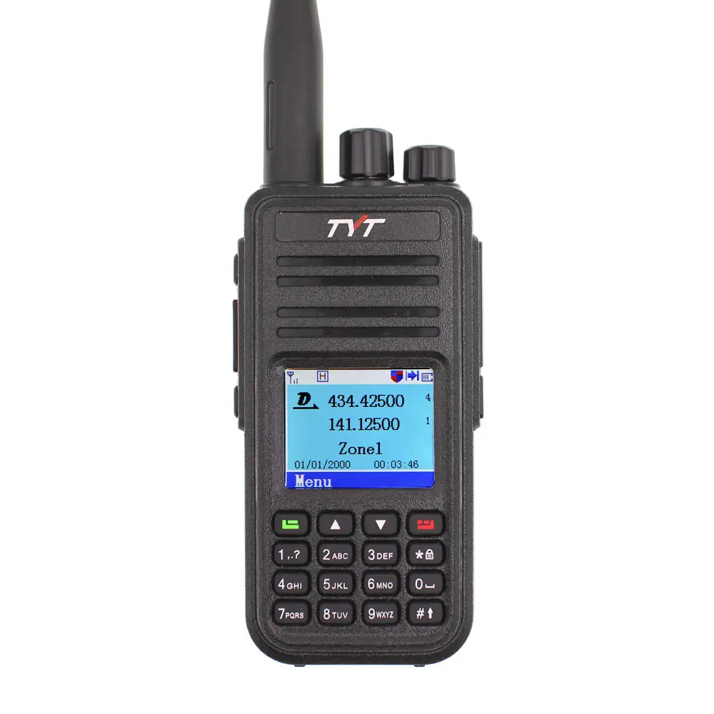 TYT DMR GPS Radio Digital MD-UV380, Radio 2 arah UV380 Walkie Talkie dengan kabel USB Transceiver