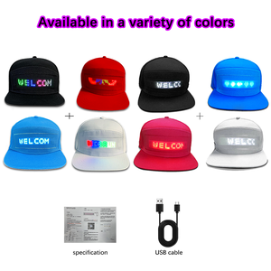 New style Factory Cheap Price Custom Message <strong>LED</strong> Hats Caps Programmable <strong>LED</strong> Flashing Gorras Caps Scrolling Text <strong>LED</strong> Display Cap - Product Image 4