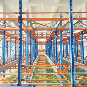 Novas Tendências Armazenamento Automático Steel Iron Warehouse Prateleiras Industrial Stacking Rack Warehousing 4-Way Shuttle Racking <span class=keywords><strong>System</strong></span>