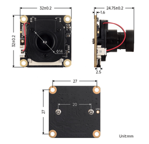 Waveshare IMX290-83 IR-CUT камера промышленный датчик камеры Starlight с фиксированным фокусом 2 МП Raspberry Pi 4B/3B + /3A +/Zero 2 Вт модуль DIY - Product Image 6