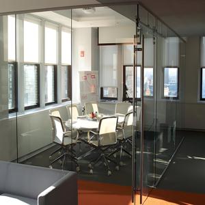Full Height Frameless Glass <strong>Partition</strong> <strong>System</strong> for Offices Energy Efficient Anti-UV Secure Office <strong>Partitions</strong>